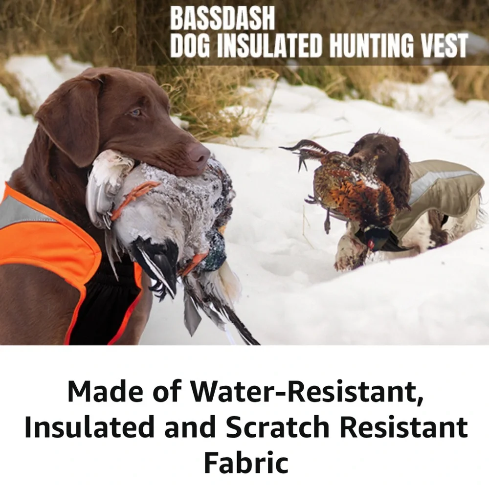 Reflective Tan Dog Jacket - Picture 4 of 7